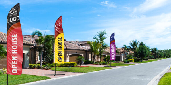 open house feather flags