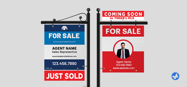 Common Sizes of Real Estate Signs